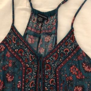 American eagle red flowered summer dress